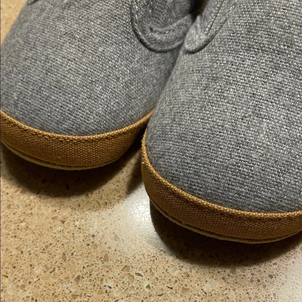 Carter's Child of Mine Gray and Tan Baby Shoes